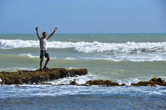Exatamente no ponto mais ao norte da América do Sul, em Punta Gallinas, península de La Guajira, na Colômbia